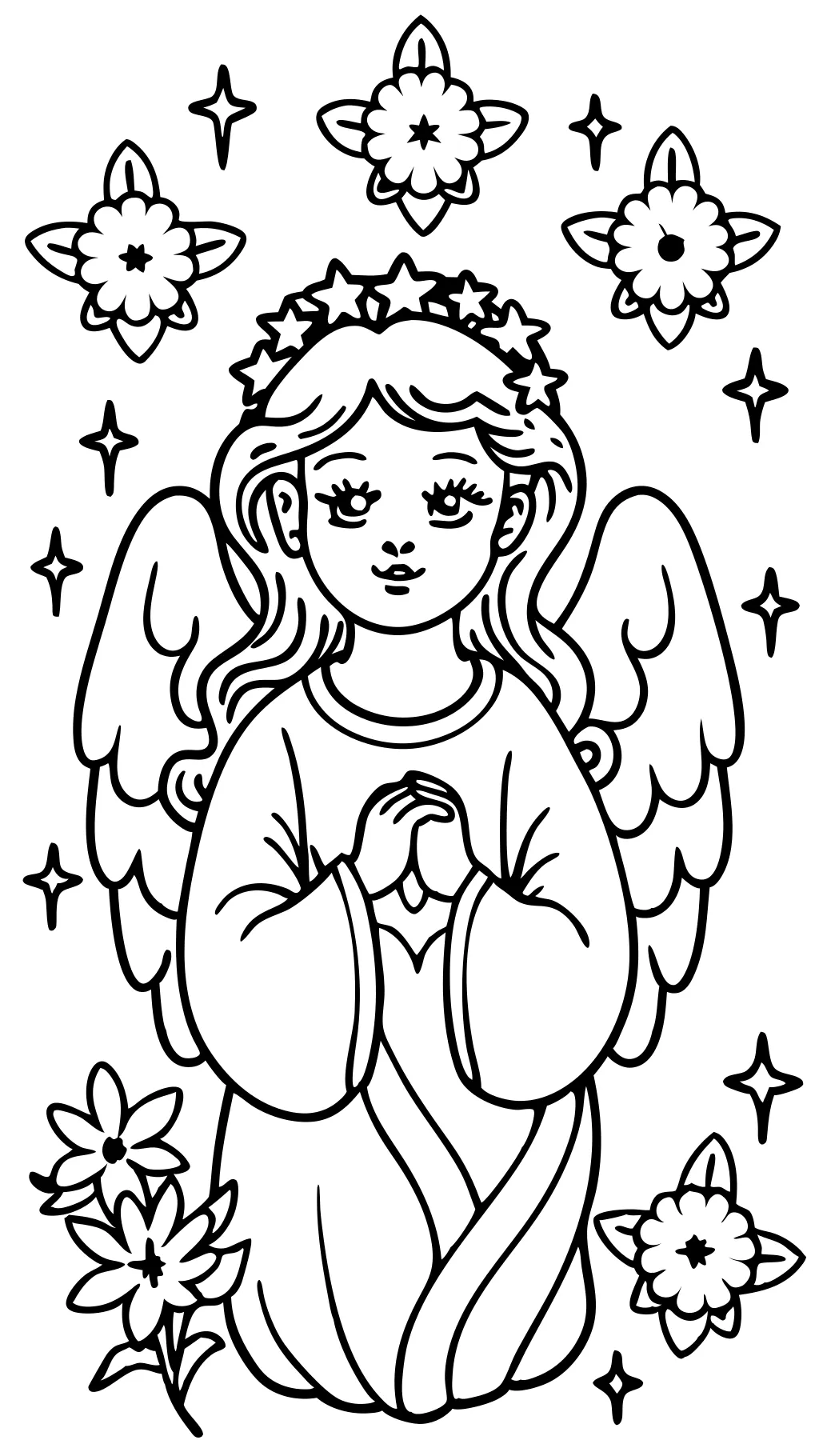 angel coloring pages for adults